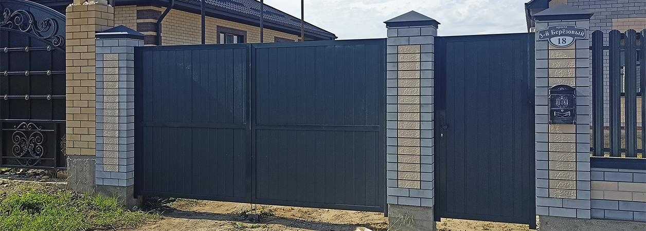 Въездные ворота в Горячем Ключе под ключ